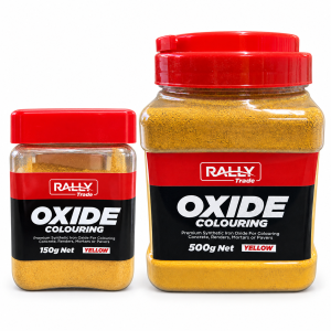 Rally Yellow Oxide – 150 g and 500 g range