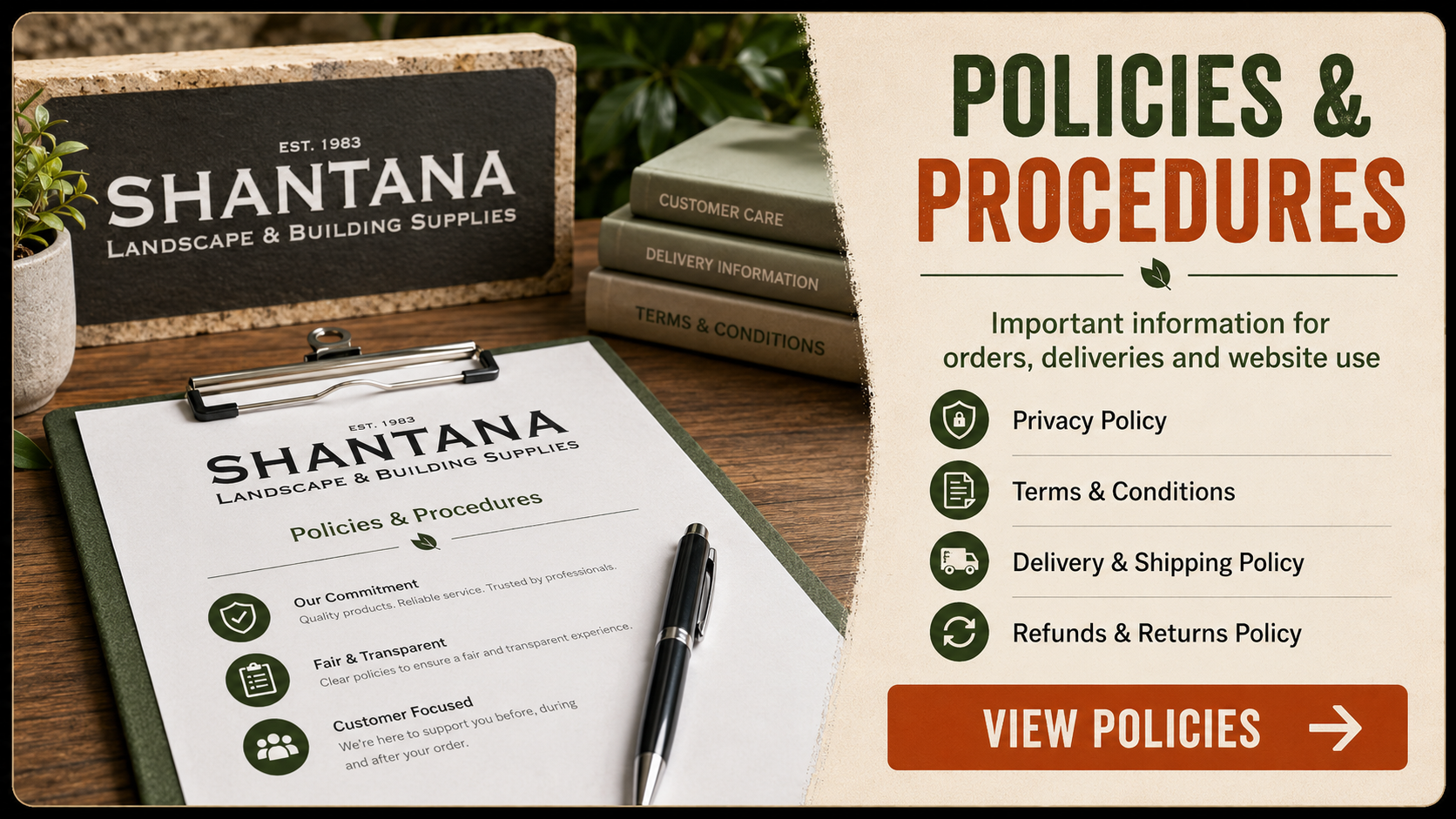 Shantana Policy Page