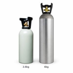 Food-grade CO2 swap cylinders in 2.6kg and 6kg sizes