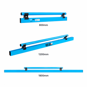 OX Pro clamped handle concrete screeds in 800mm, 1200mm and 1800mm lengths